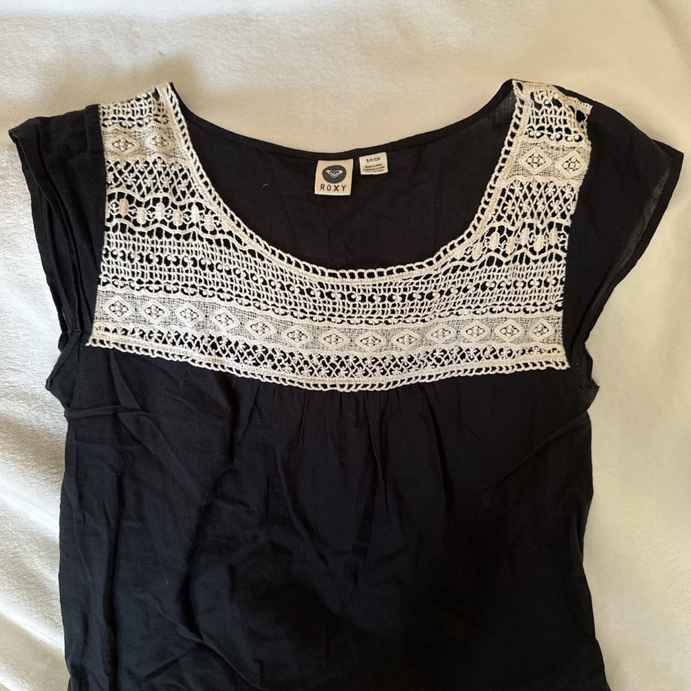 Roxy Lace Detail Top